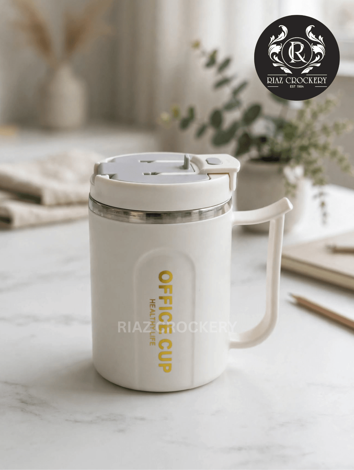 steel office cup - Riaz Crockery