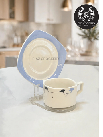 EVENING IN PARIS CUP SAUCER 6 PCS