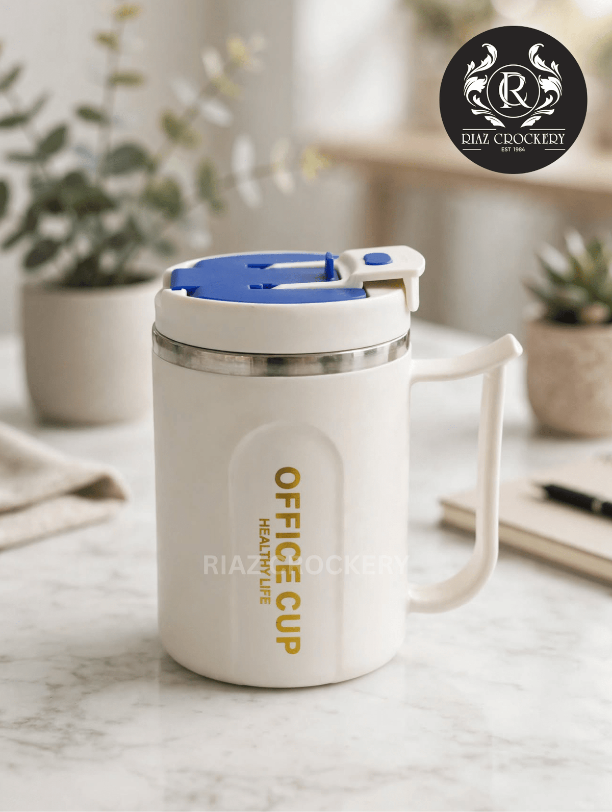 steel office cup - Riaz Crockery