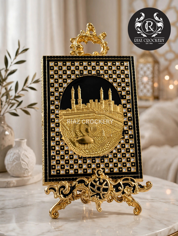 GOLDER QURAN BOX WITH STAND