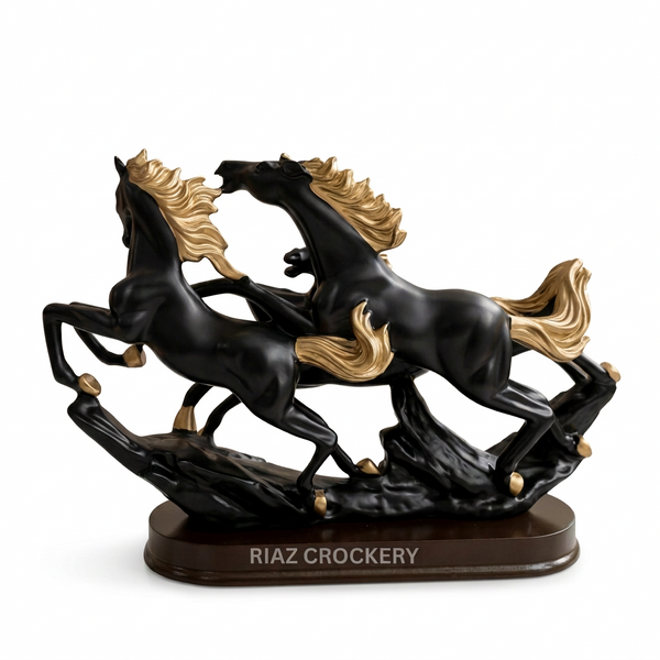 TRIPPLE HORSE STATUE - Riaz Crockery