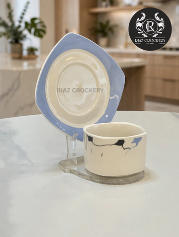EVENING IN PARIS CUP SAUCER 6 PCS