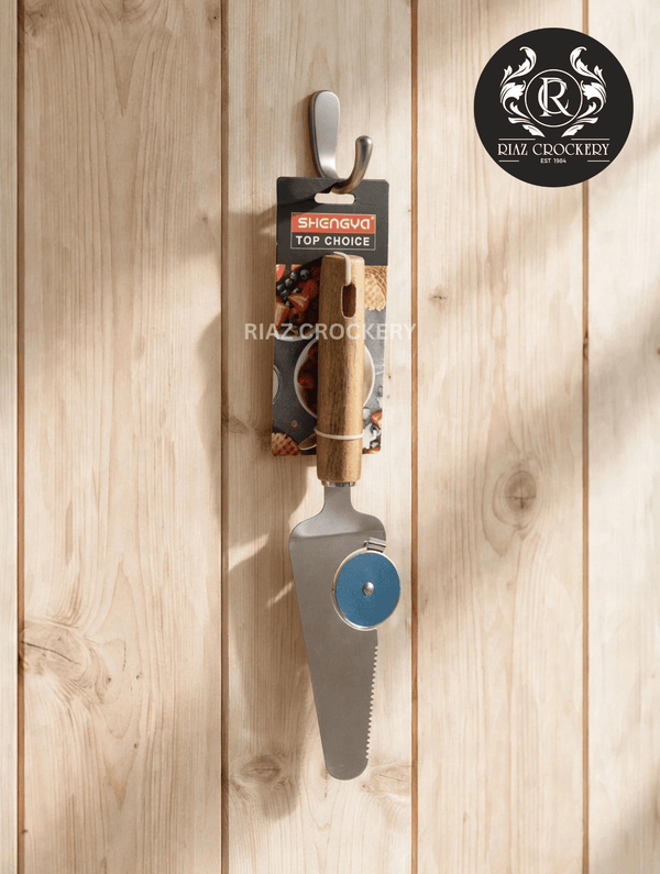 Wooden Pizza Cutter Spatula - Riaz Crockery