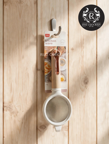 Beige Hand Strainer