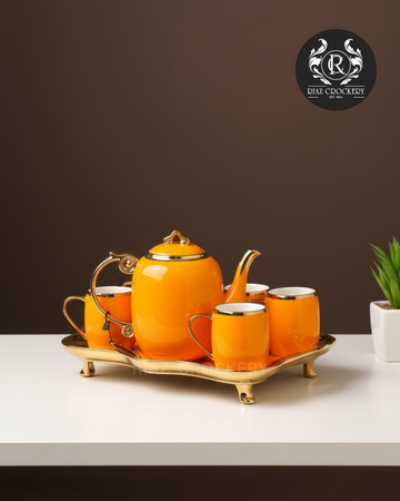 ELEGANT CERAMIC TRAY COFFE SET