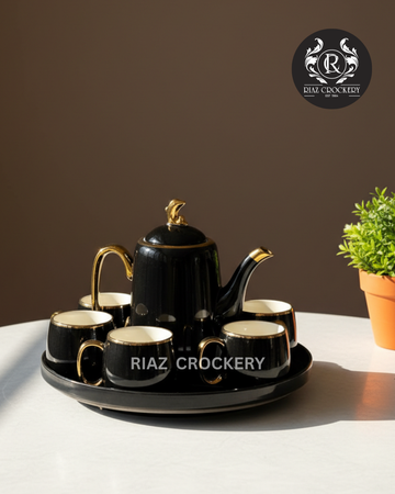 FINE CERAMIC TRAY COFFEE SET