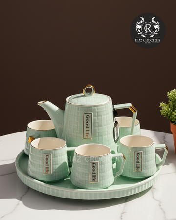 ROVOLVING TRAY COFFEE SET