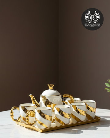 SHINE TRAY COFFEE SET 8-PCS
