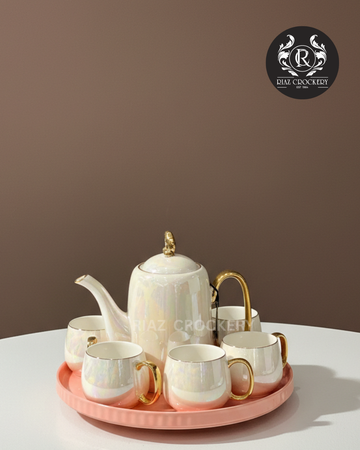 FINE CERAMIC TRAY COFFEE SET