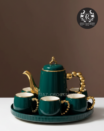 FINE CERAMIC TRAY COFFEE SET