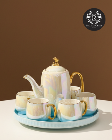 FINE CERAMIC TRAY COFFEE SET