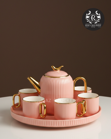 FINE  CERAMIC TRAY COFFE SET