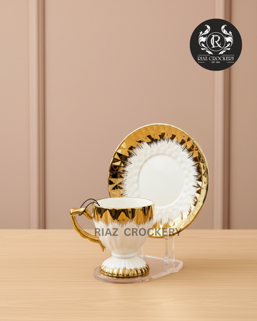 GOLDEN KINGRY CUP SAUCER 6-PCS SET