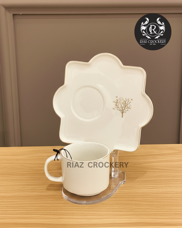 GOLDEN EDGE CUP SAUCER 6-PCS SET