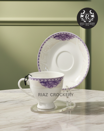 GC BONE CUP SAUCER 6-PCS SET
