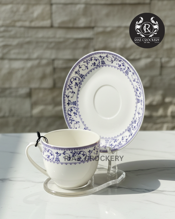 GC BONE CUP SAUCER 6-PCS SET