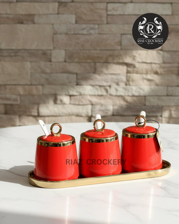 ONE MORE SUGAR POT 3-PCS SET