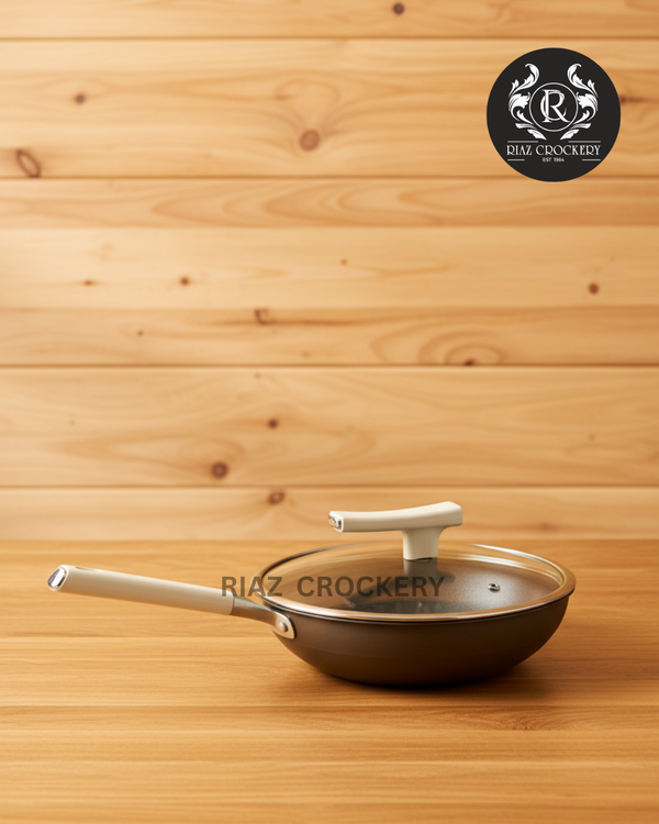 STEEL NONSTICK KARAHI 34CM