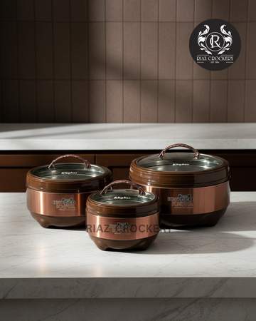KHIVA METALIC HOTPOT 3-PCS SET