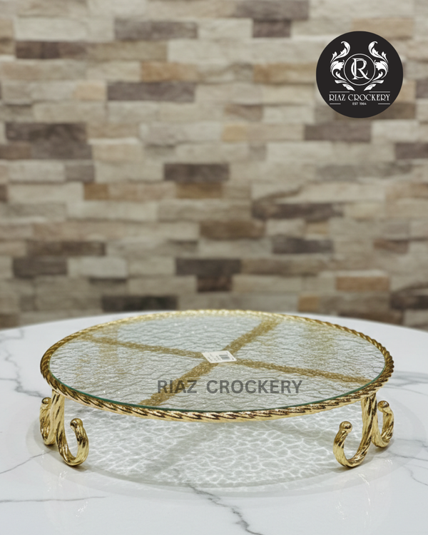 KIK GOLDEN CRYSTAL SWEET PLATER
