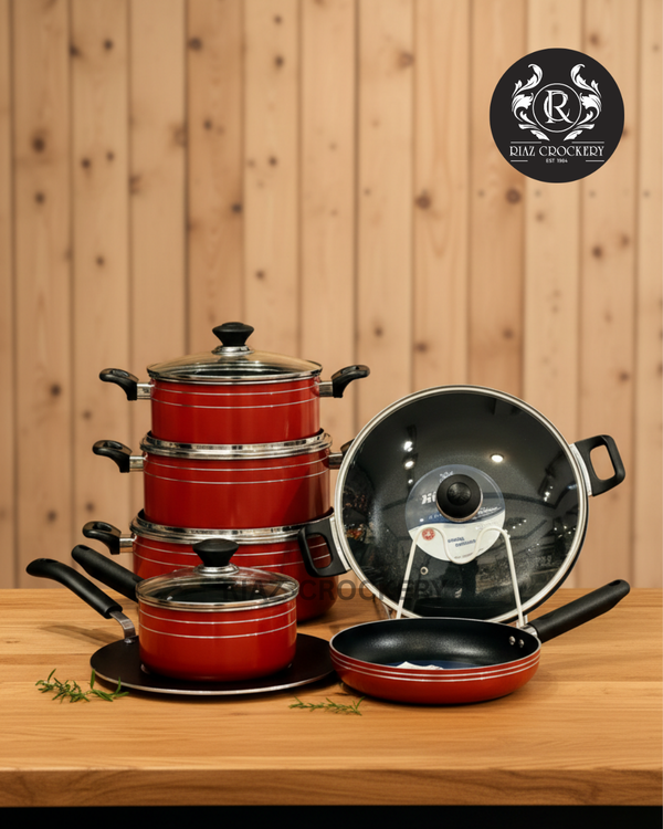 KITCHEN KING CAMBRIA NONSTICK SET 18-PCS