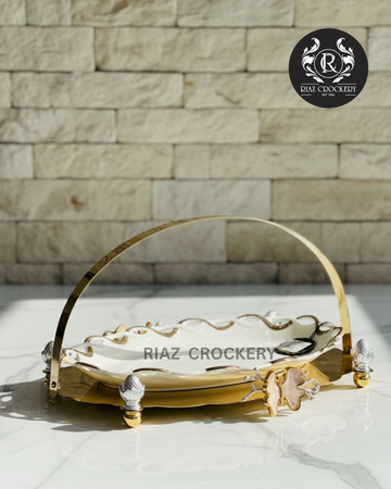 KIK WHITE GOLDEN SWEET DISH