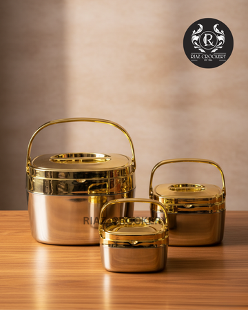 SQUARE INSULATION BARREL HOT POT 3-PCS