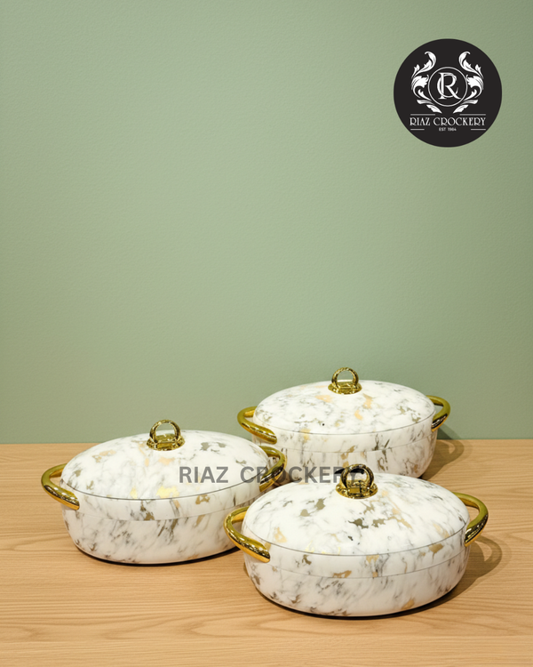 FOREVER GOLD HOTPOT OVAL 3-PCS