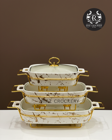 MORE & MORE SQUARE CASSEROLE 3-PCS