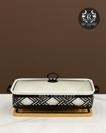 BRILLIENT SQUARE CASSEROLE 15-INCH