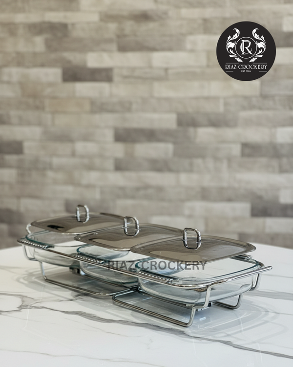 FOOD WARMER SQUARE 3-PCS