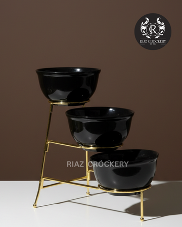 BLACK GOLD SWEET DISH