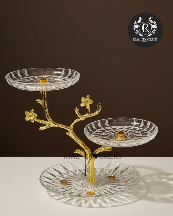 GOLDEN CRYSTAL DISH