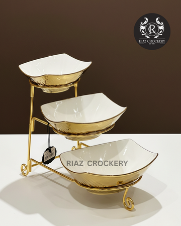 ONE MORE GOLD SWEET DISH 3-STEPS