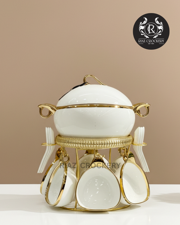GOLDEN STAND SOUP SET 16-PCS