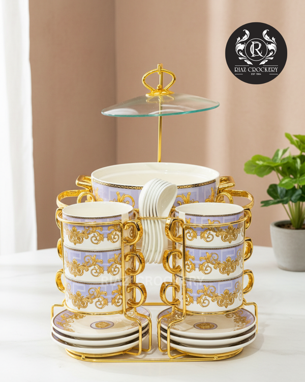 GOLDEN STAND VERSACCE SOUP SET 20-PCS