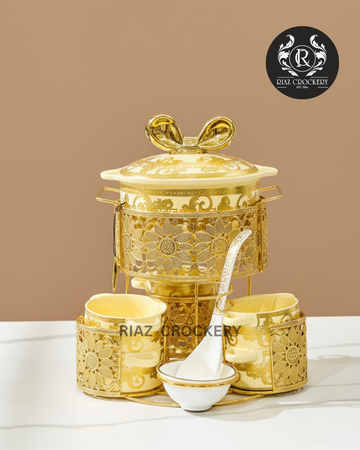 VERSACHI GOLDEN SOUP SET 15-PCS