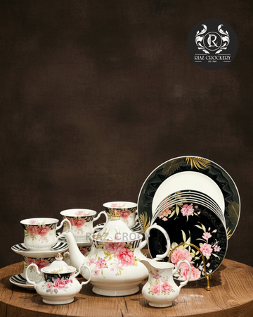 ROYAL ALBERT TEA SET NTC 24-PCS