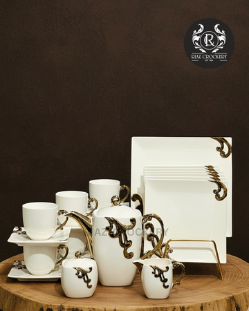 SQUARE ANTC TEA SET 24-PCS