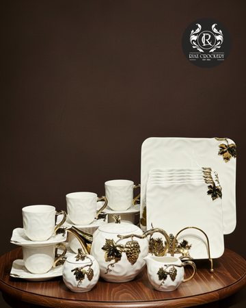 SQUARE ANTC TEA SET 24-PCS