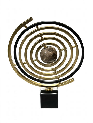 Golden marble globe 16143