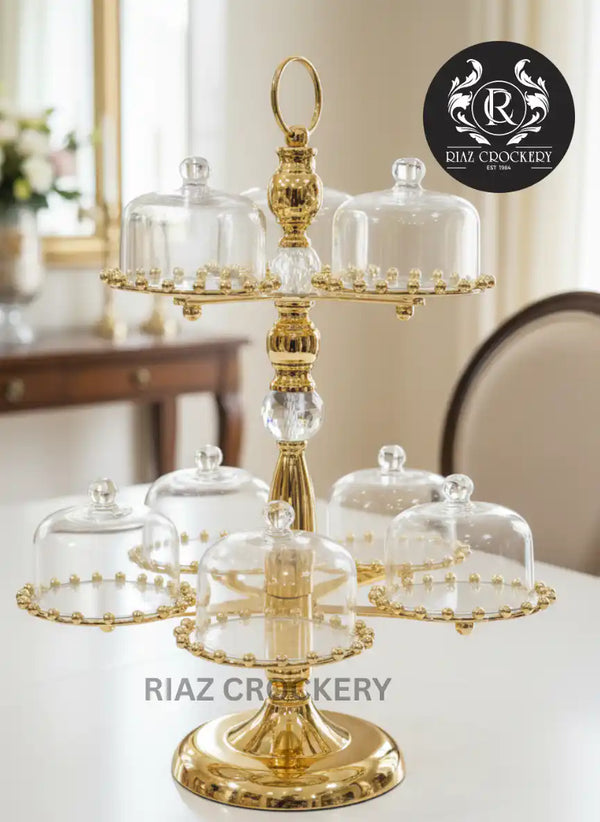 GOLDEN DRY FRUIT TRAY