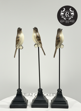 RESIN 3PCS BIRDS SET