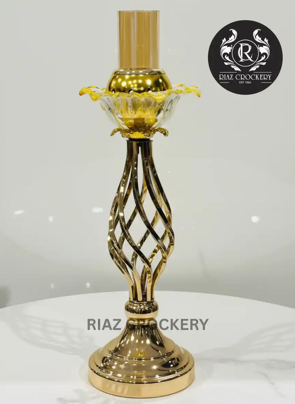 GOLDEN CANDLE STAND