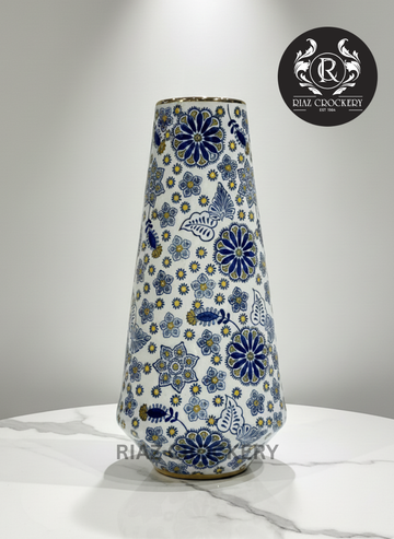 BLUE GOLD VASE