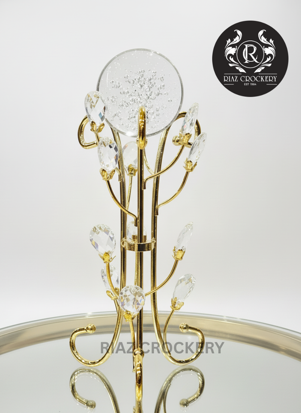METAL STAND CRYSTAL BALL
