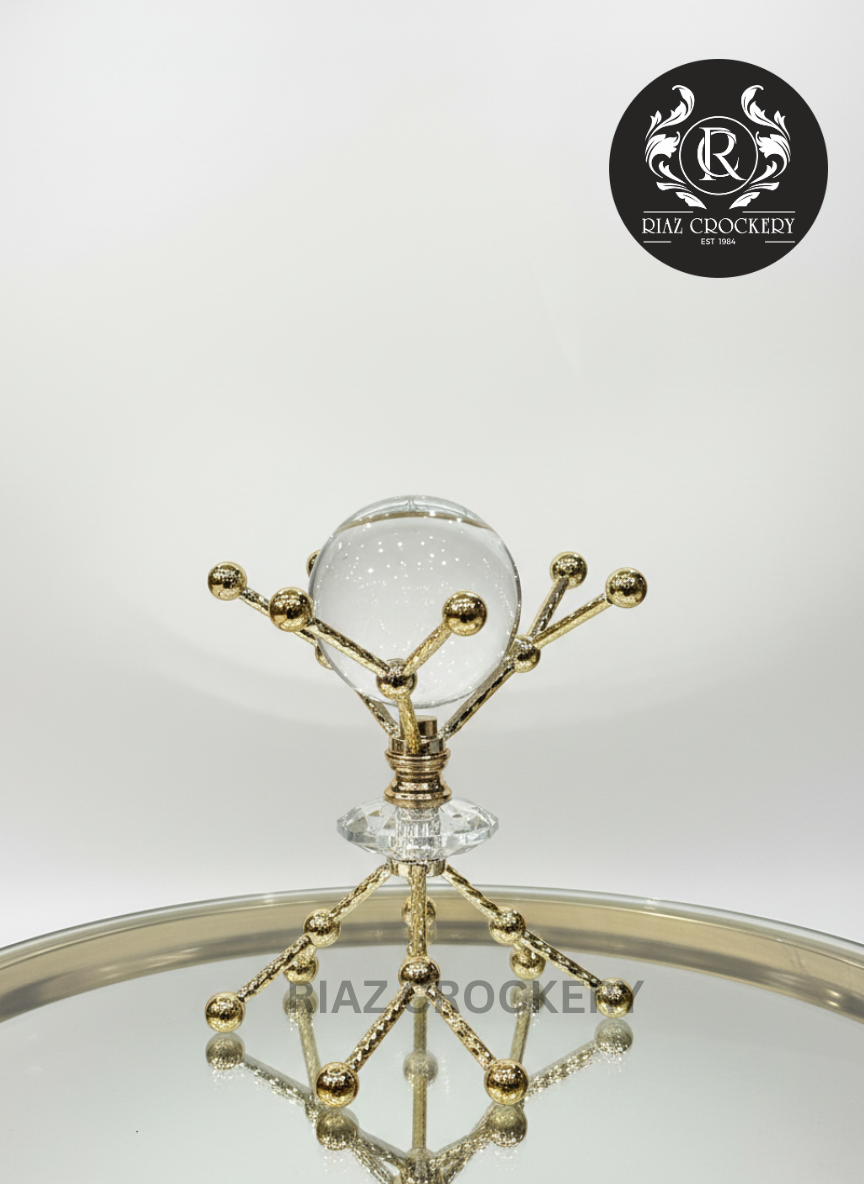 METAL STAND CRYSTAL BALL