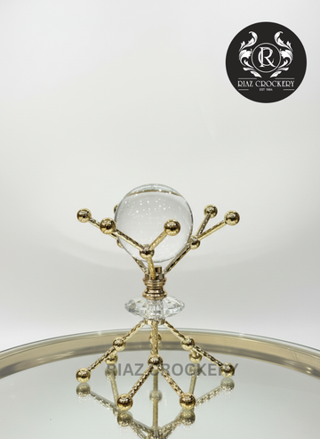 METAL STAND CRYSTAL BALL