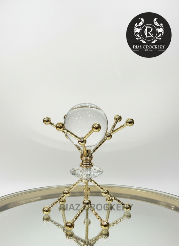 METAL STAND CRYSTAL BALL