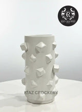 WHITE BLACK VASE